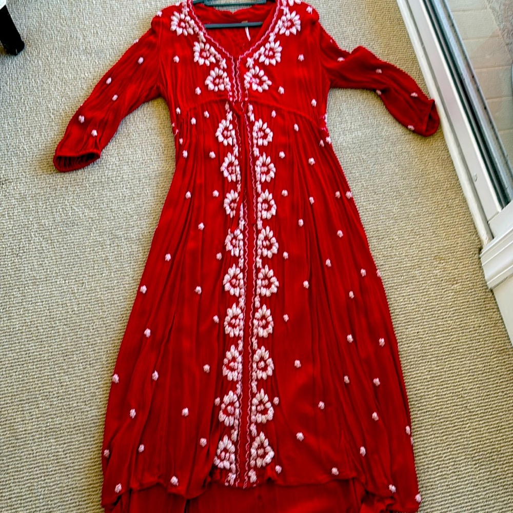 Free People maxi boho dress